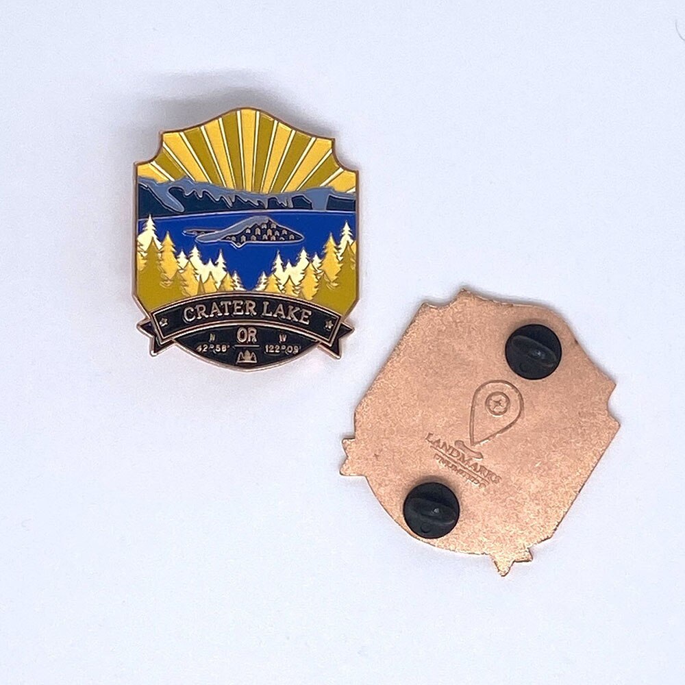 Landmarks Unlimited, Enamel, Pin, Crater Lake